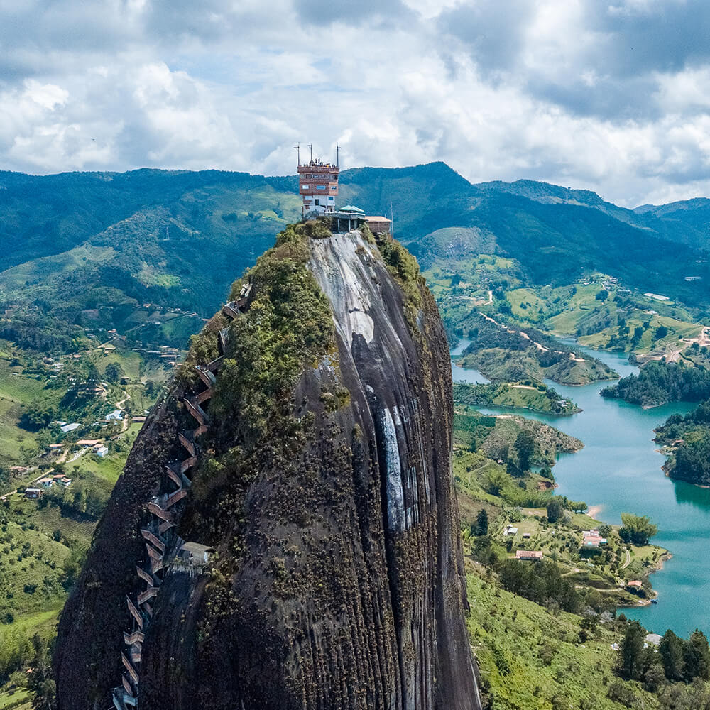 Aerial Shots of El Penol and Guatape